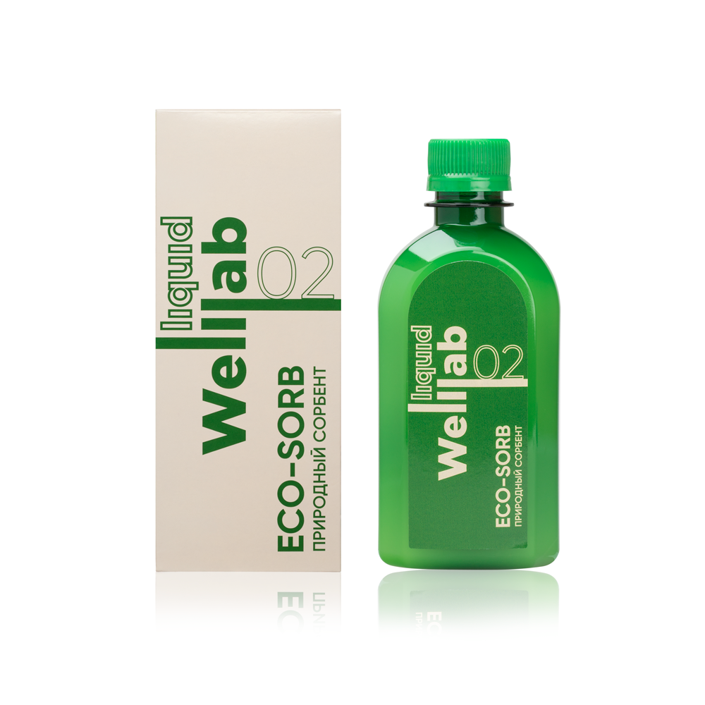 Природный сорбент Welllab liquid ECO-SORB для нормализации работы пищеварительной системы